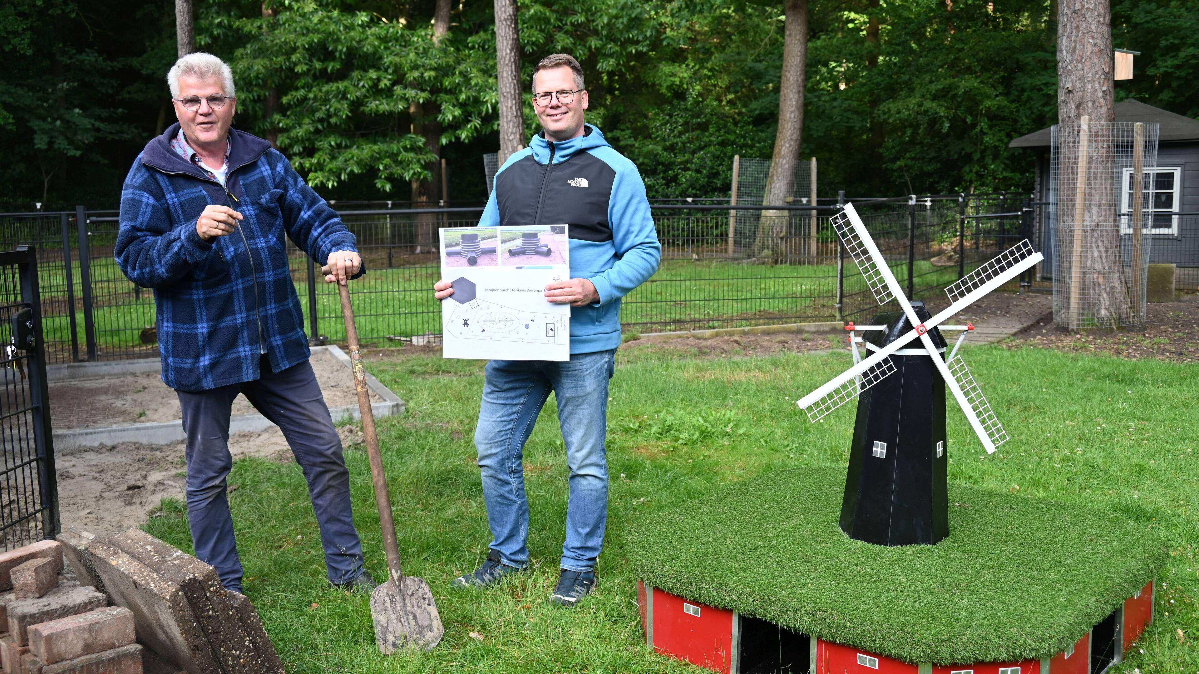Tonckens dierenparkje in Zuidwolde krijgt konijnenburcht voor Vlaamse reuzen