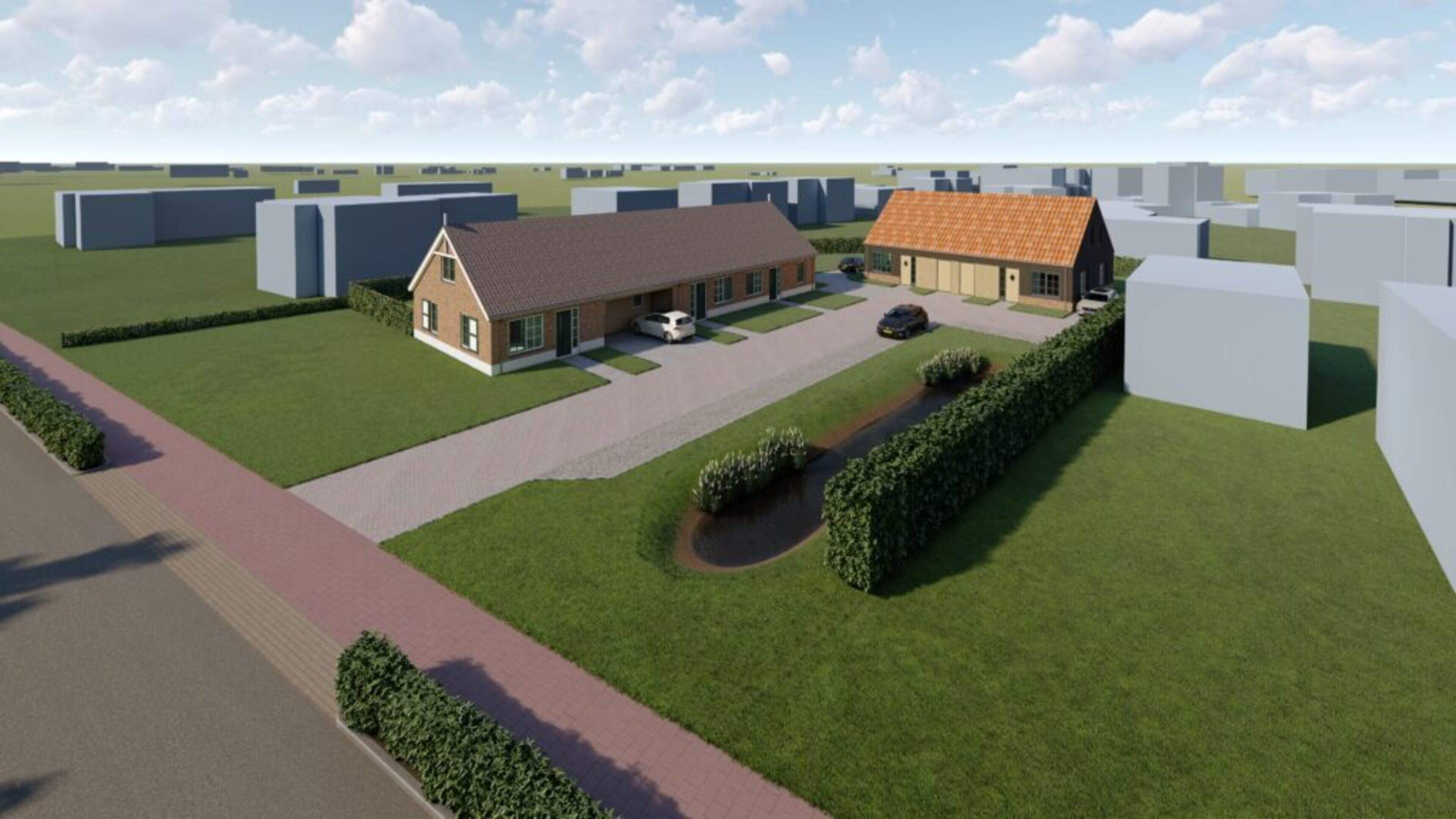 Vijf levensloopbestendige woningen op locatie van keuterboerderij aan Ommerweg in Zuidwolde